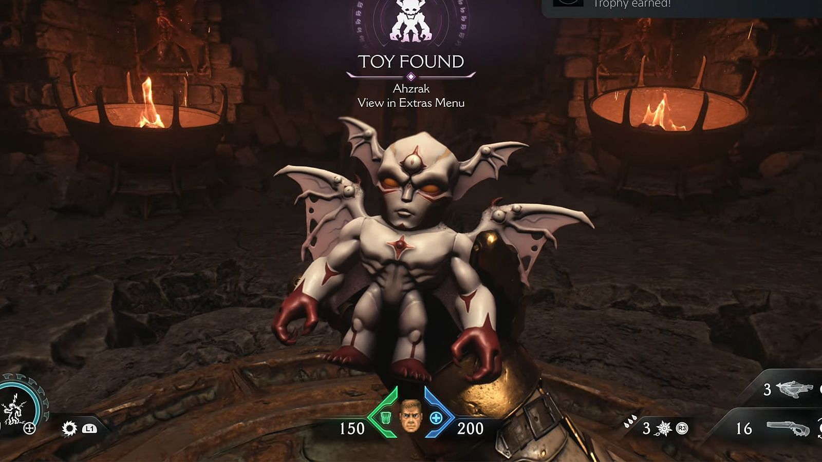 Ahzrak Toy in Doom The Dark Ages (Image via Bethesda || YouTube/@BackseatGuides)